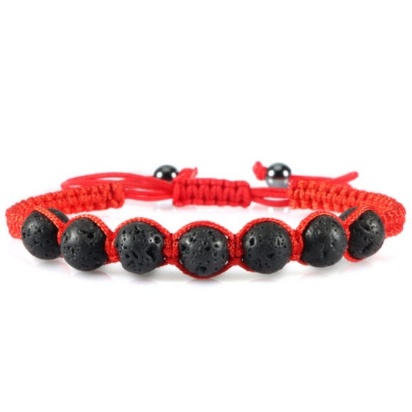 Lava Stone Bracelet,Shambella Style Bracelet,Lava Bracelet,8mm Beads - Picture 1 of 1